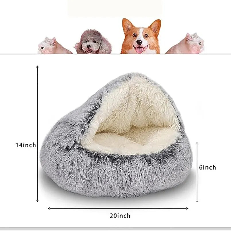 HiKyri Plush Cat Bed